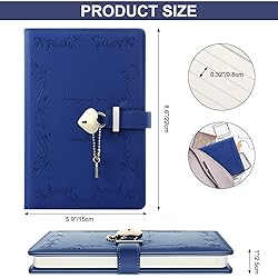 Mousbull Lock Diary with Key and Pen for Girls, 192