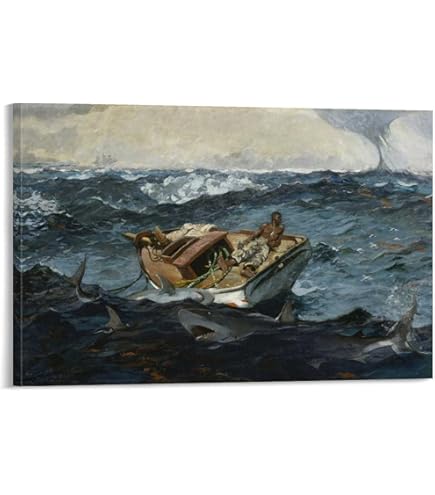 Amazon.com: Winslow Homer The Gulf Stream Painting 1899 Man