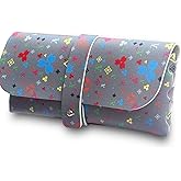 Glasses storage bag Travel sunglasses myopia glasses storage bag Fashion leather storage bag