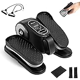 Under Desk Elliptical Machine, Eliptical Leg Exerciser As Seen On TV with Remote,12 Speed Levels for Whole Family,Forward & Reverse Direction, Auto & Manual Mode, Quiet Portable Machine, Home & Office