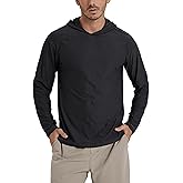 ODODOS Men's Long Sleeve Hoodie - odSTRATUM Tech Performance Pullover - Ultra Soft Moisture Wicking UPF 50+ Top