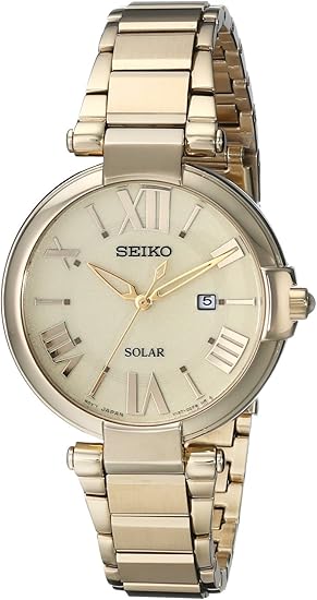 Amazon デッドストック アウトレット品 Seiko セイコー Sut176 Solar ソーラー ゴールド メタルベルト レディースウォッチ 腕時計 並行輸入品 レディース腕時計 腕時計 通販