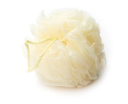 Basicare Bath Sponge with Nylon Rope, Beige