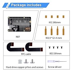 GeeekPi N07 PCIe M.2 M-Key NVMe SSD PCIe Peripheral