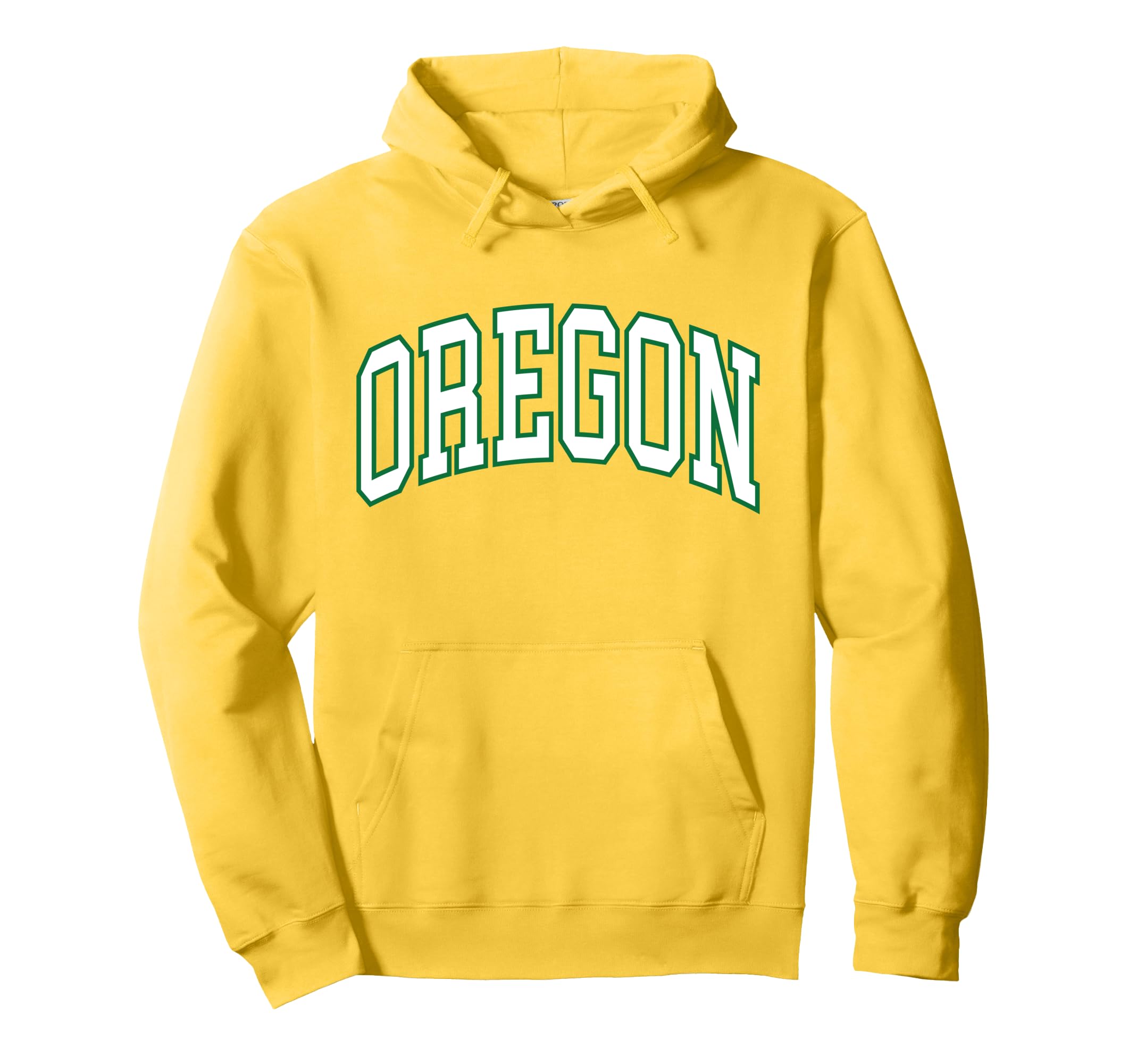Photo 1 of Vintage Oregon Men Oregon Women Retro Green Yellow Throwback Pullover Hoodie