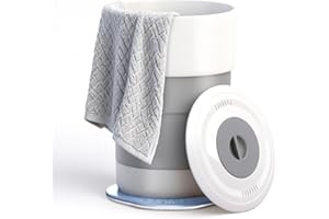 Arrocent Towel Warmer, 23L Towel Warmer Bucket with Time Setting, Auto Shut-Off, Retractable Portable, Fits Up to Two Large Towels, Bathrobes, Blankets, PJ's and More