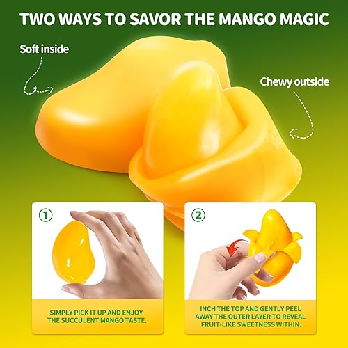Amos Peelerz Mango Gummy 3-Pack and Fruit Gummy Peach Burst 12