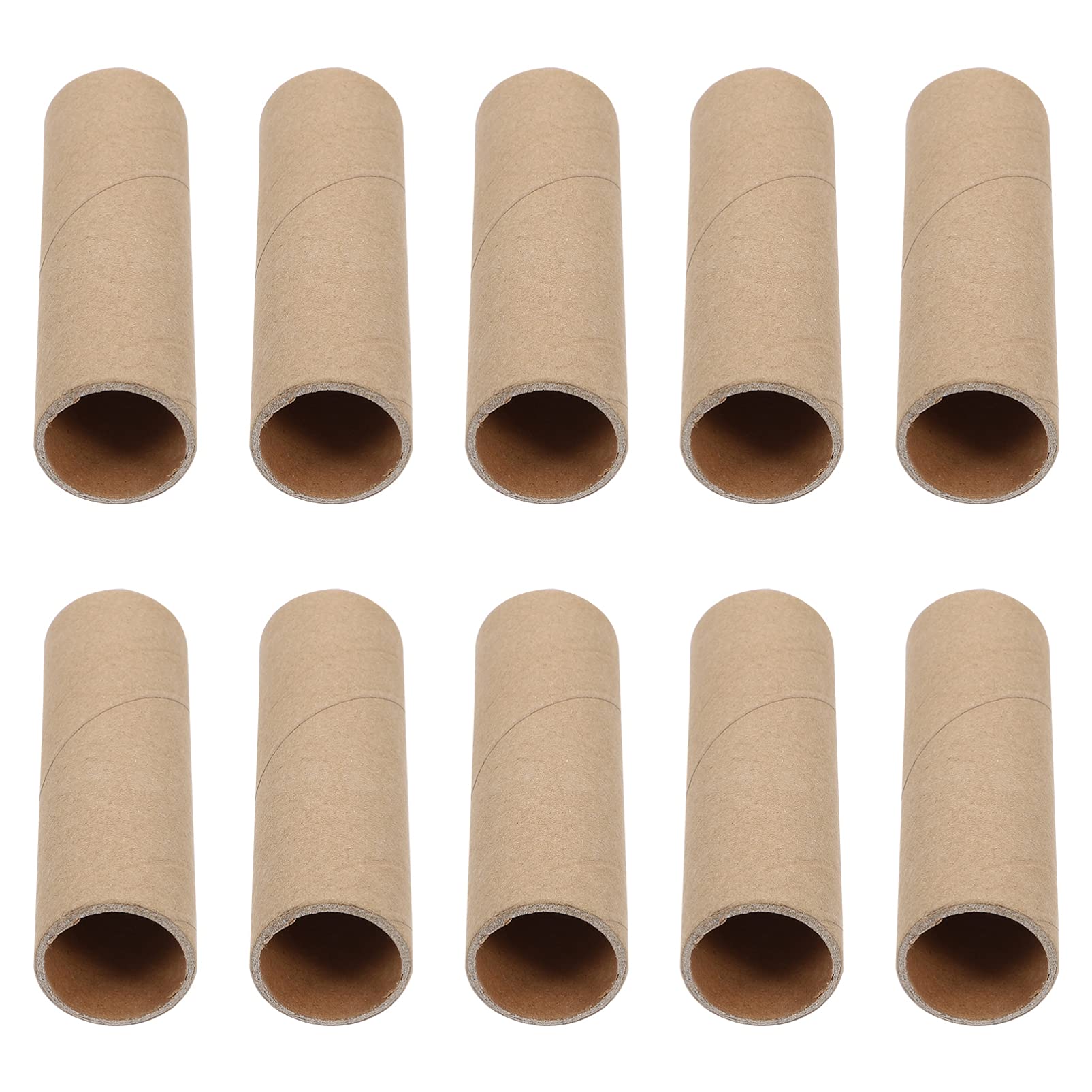 Yardwe 15 Pcs Cardboard Tubes for Craft, Thick Brown Paper Rolls for DIY Art Projects, Blank Kraft Cardboard Tube for School and Home