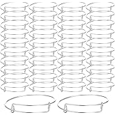 DIVINA VITAE 120 Pcs Charm Bracelet Bulk Expandable Blank Bangle Bracelets Silver Bangle Charm Bracelet Stainless Steel Adjustable Wire Bracelets for Jewelry Making Gift Crafts, 2.6 Inches