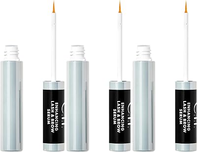 e.l.f Amp'd Lash & Brow Serum Nourishing Formula 3 Pack Vegan Cruelty Free