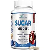 YUMMYVITE Sugar Support Supplement with Cinnamon, Chromium, Mulberry, Alpha Lipoic Acid - 20 Herbs & Vitamins - Non-GMO, 60 Capsules