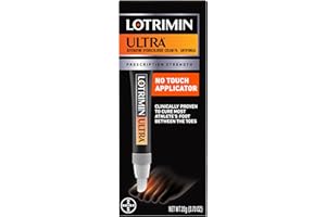 Lotrimin Ultra with No Touch Applicator,1 Week Athlete's Foot Treatment Cream. Prescription Strength Butenafine Hydrochloride 1%,Cures Most Athlete’s Foot Between Toes,Antifungal,0.7 oz (20 Grams)