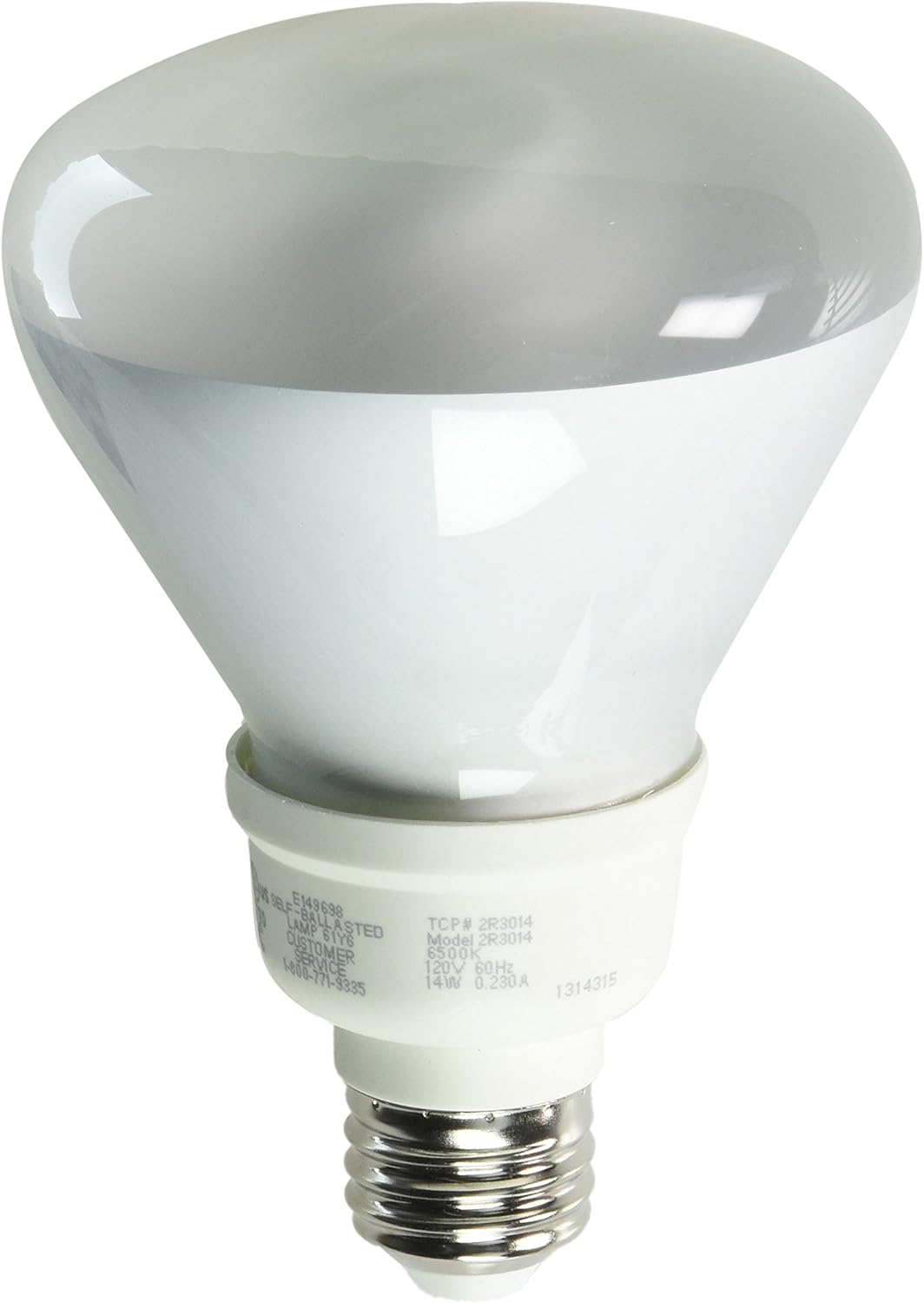 TCP 2R301465K 14watt R30 CFL Light Bulb, 6500Kelvin Compact Fluorescent Bulbs