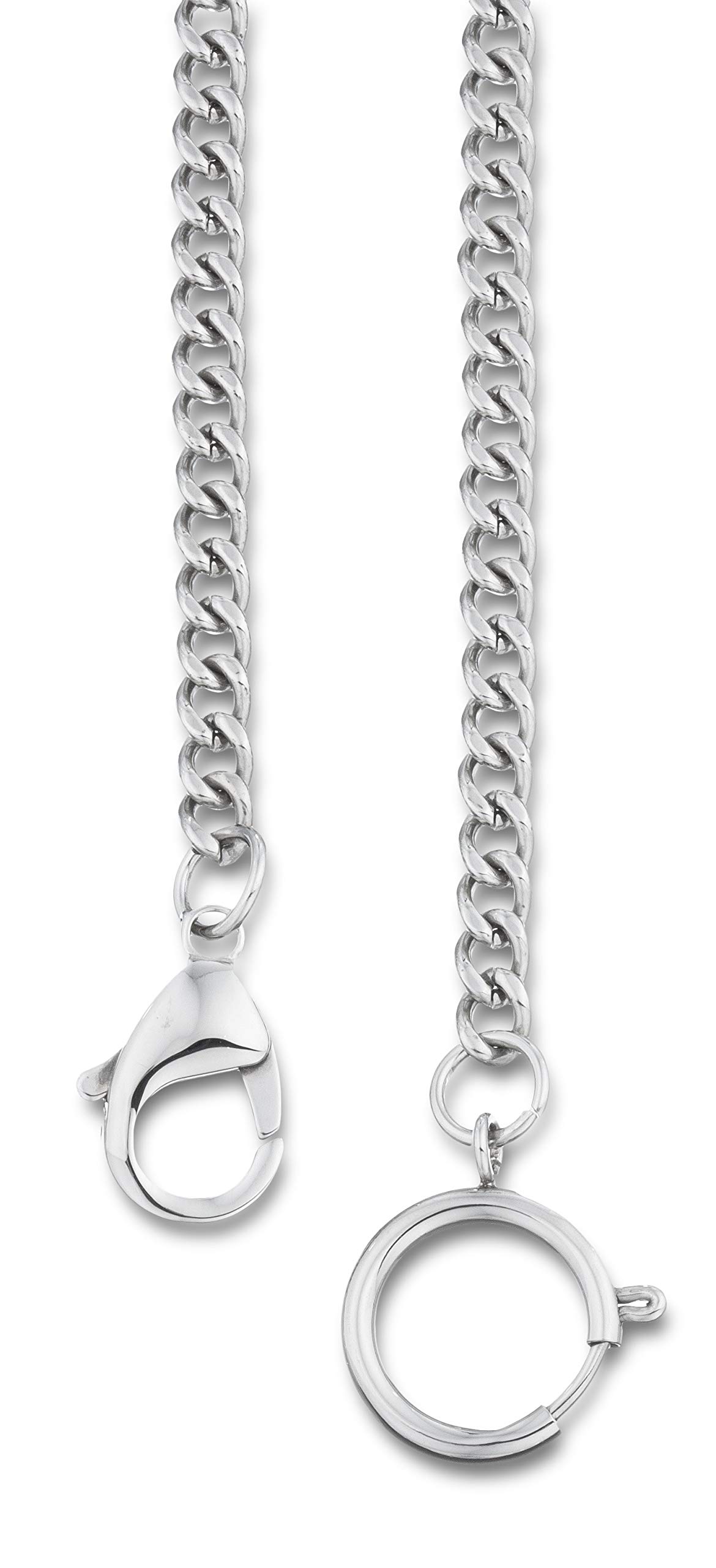 Eichmüller Stainless Steel Pocket Watch Chain Type 9024, 35 cm, Unisex, WATCH
