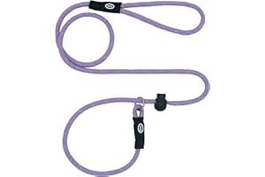 Hiado Slip Lead Dog Leash Reflective with Stopper Loop Rope Training No Pull for Small Medium Large Dogs 5ft Lavender