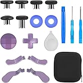 Wadeo Metal Thumbsticks Replacement for Xbox One Elite Series 2, 14 in 1 Purple Paddles Accessories for Elite Series 2 Contro