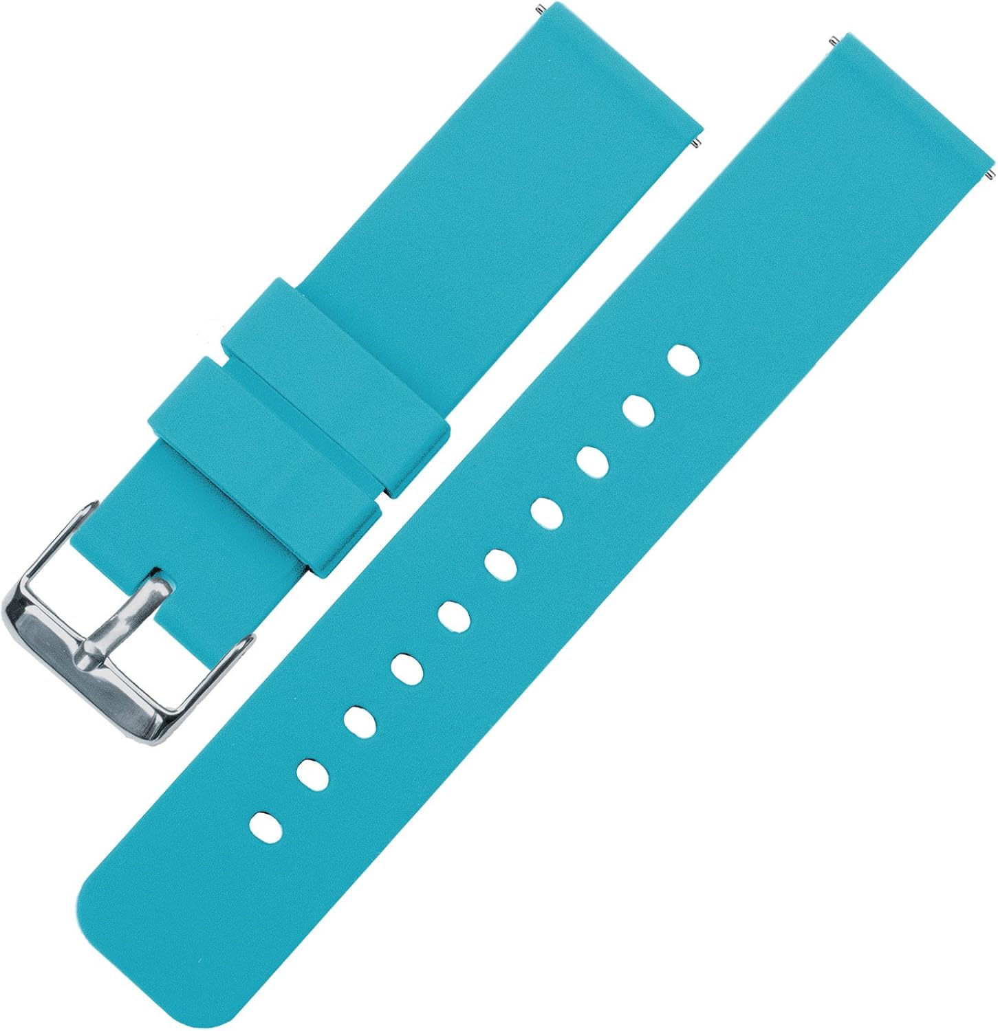 BARTON Watch Bands - Soft Silicone Quick Release Straps - Choose Color & Width - 16mm, 18mm, 20mm, 22mm, 24mm - Silky Soft Rubber Watch Bands | 