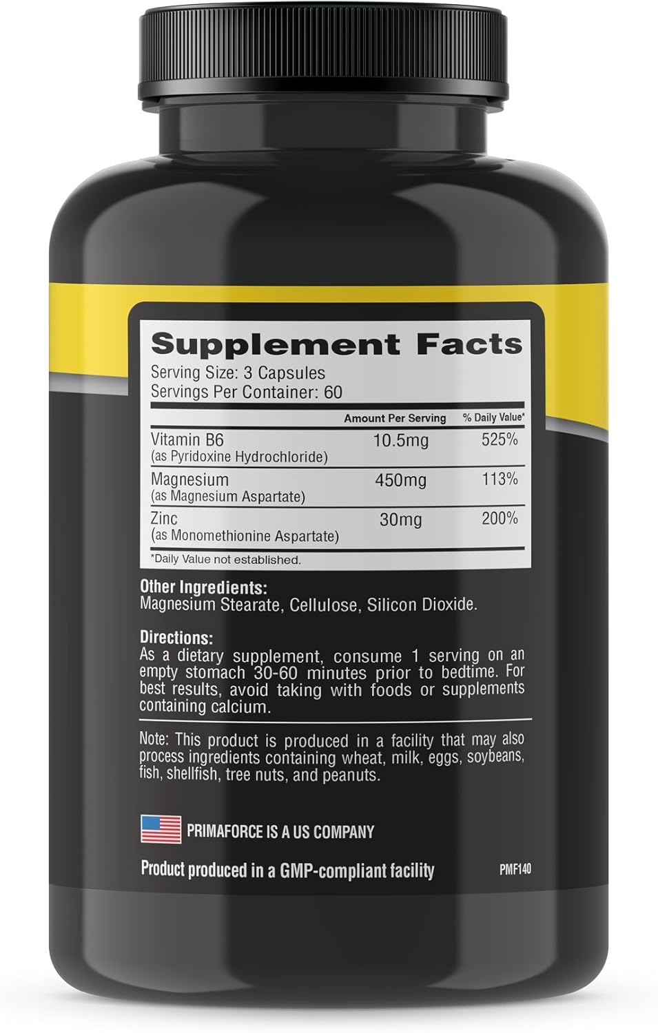 Primaforce ZMA Dietary Supplement, 180 Count (10230): Health & Personal Care