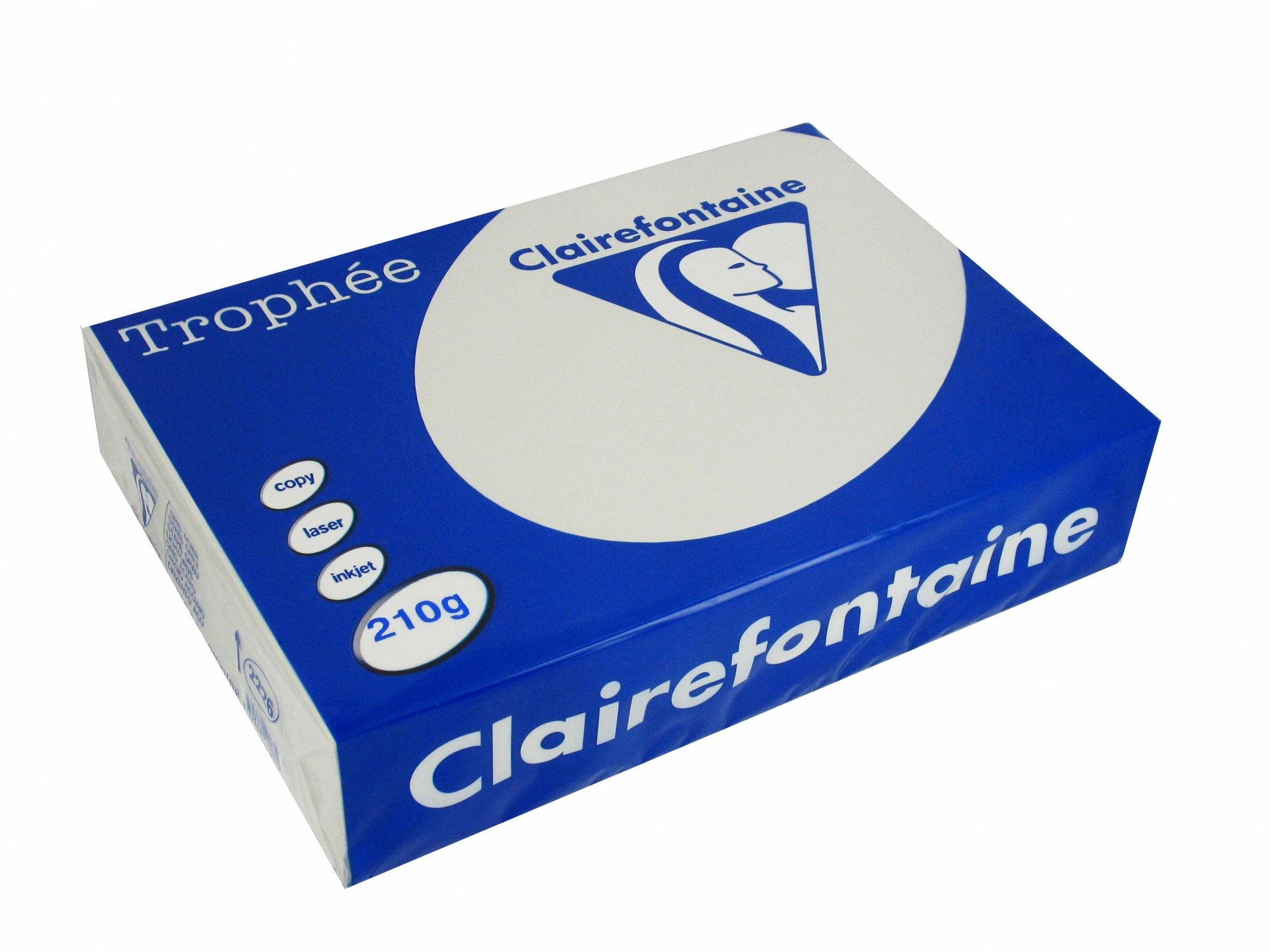 Clairefontaine 2226C Trophee Printer Paper/Copier Paper Intense Colours DIN A4 210 g 250 Sheets Steel Grey 1 Ream