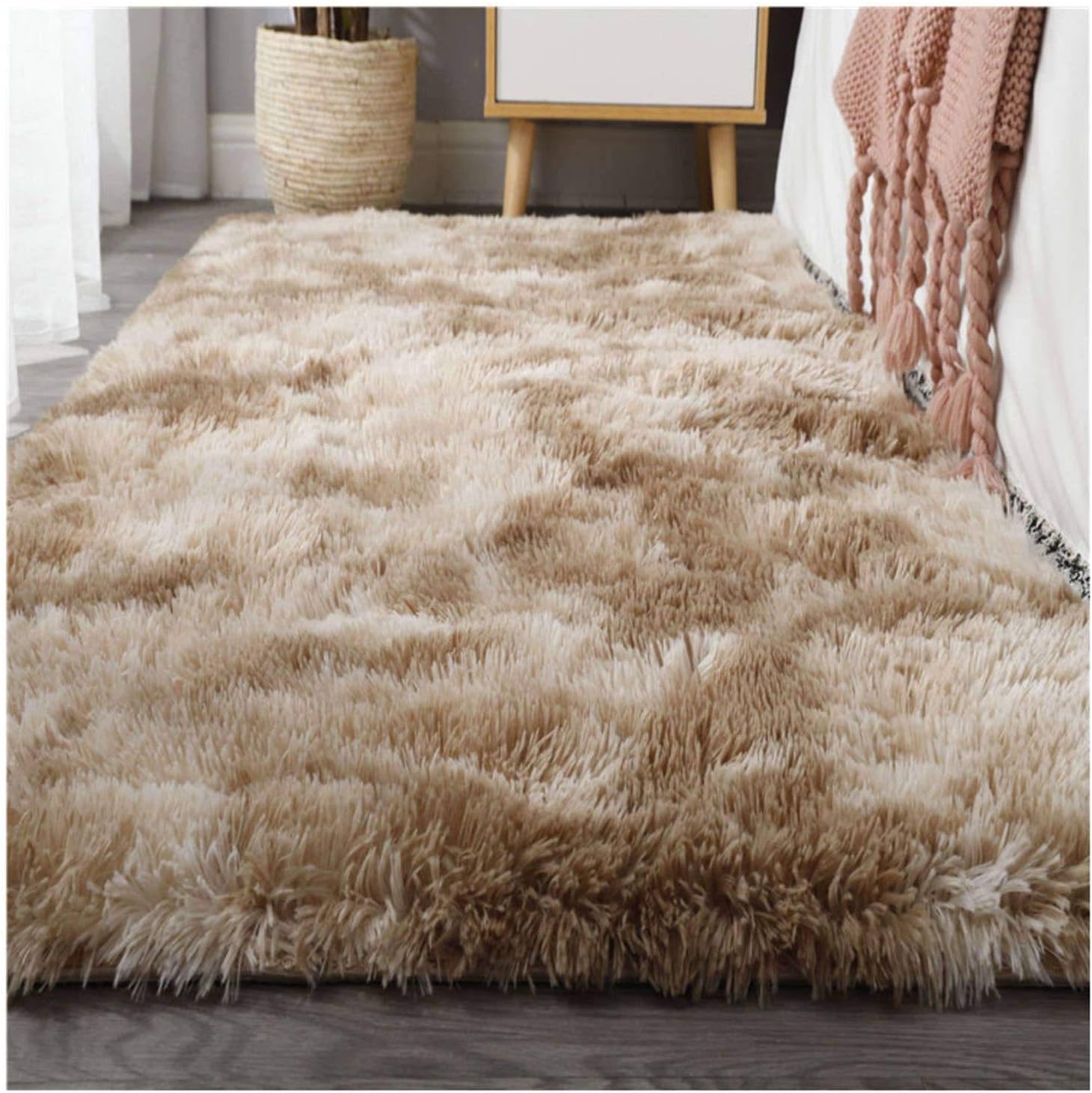 HSJT Shaggy Carpet Indoor Rug Rectangle Area Rugs Super Soft Fluffy
