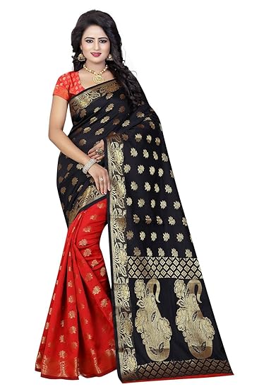 Saree(Navabi Export Saree For Women Party Wear Half Sarees Offer Designer Below 500 Rupees Latest Design Under 300 Combo Art Silk New Collection 2017 In Latest With Designer Blouse Beautiful For Women Party Wear Sadi Offer Sarees Collection Kanchipuram Bollywood Bhagalpuri Embroidered Free Size Georgette Sari Mirror Work Marriage Wear Replica Sarees Wedding Casual Design With Blouse Material
