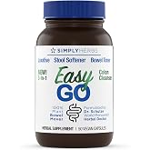 Dr. Schulze's Easy Go Bowel Mover Colon Cleanse Supplement, 50 Count | Gentle Plant-Based Laxative and Stool Softener for Regular, Complete Bowel Movements, Colon Toner and Cleanse, Vegan