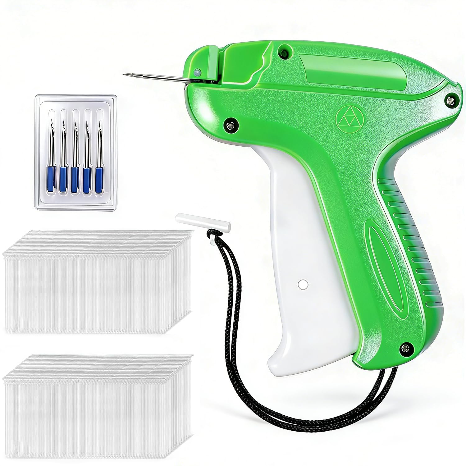 wohot Clothes Tagging Gun, Label Tag Gun for Clothing, Kimble Guns with 5000 Tags Barbs (50mm) + 5 Replacement Needles for Bazaar, Clothes, Socks, Hats, Trade