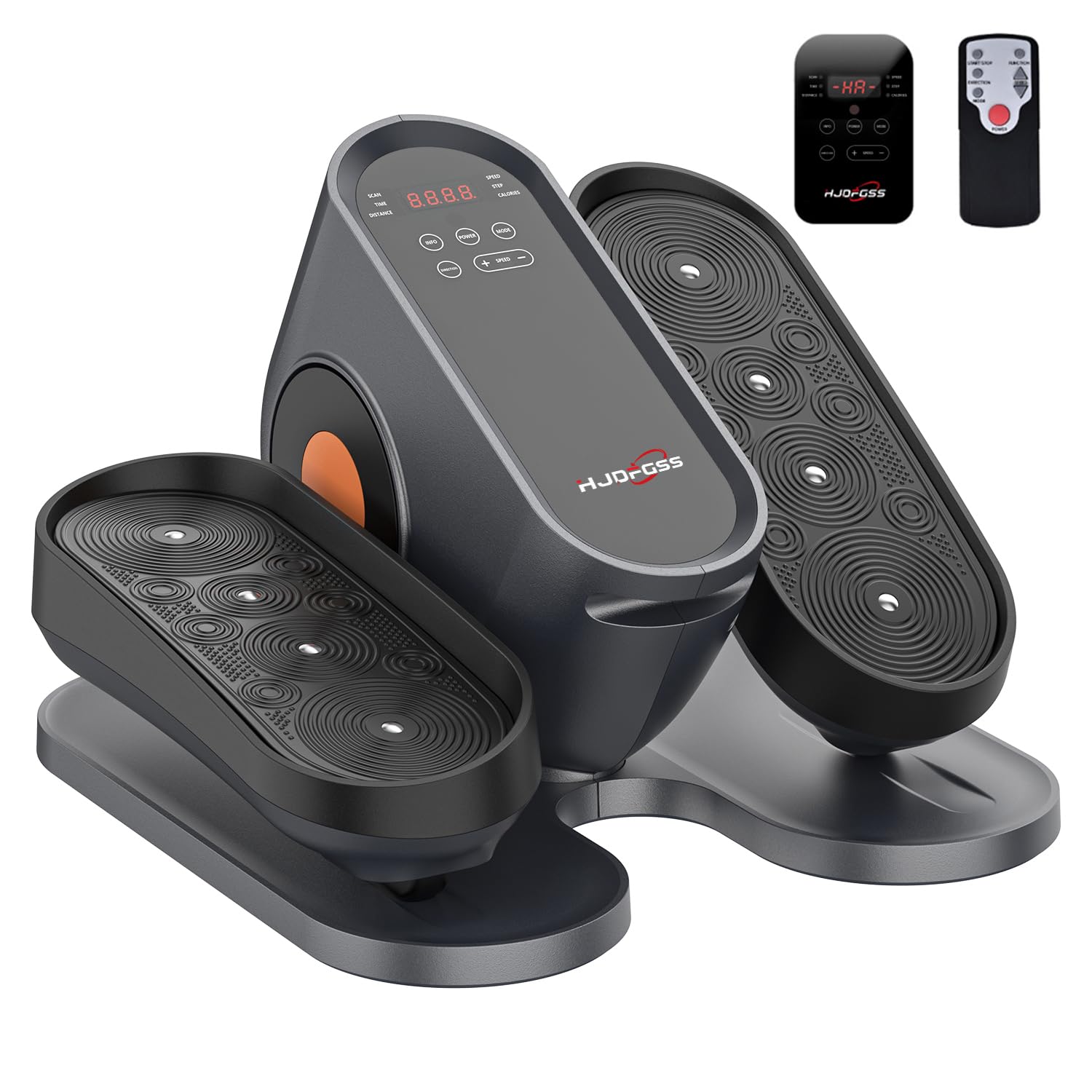 Photo 1 of *LEFT PEDAL WIGGLES* HJDFGSS Under Desk Elliptical Machine, Electric Ellipse Leg Exerciser as Seen on Tv for Seniors with 10 Adjustable,Pedal Exerciser,Exercise Equipment for Home (Gray)