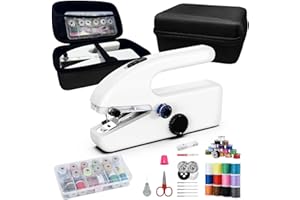 CRAZYBOY Unique sewing experience: Handheld sewing machine with storage box, portable package,mini sewing machine for travel, including various accessories and tools