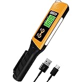 2-in-1 Digital Tire Pressure Gauge with Magnetic LED Work Light, USB Rechargeable, Lab Tested Air Gauge, 150 PSI