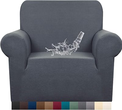 Granbest Premium Water-Repellent 1 Seater Armchair Slipcover Grey