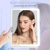 FUNTOUCH Lighted Makeup Mirror 10X Magnifying, 3 Colors, Travel Friendly view 7