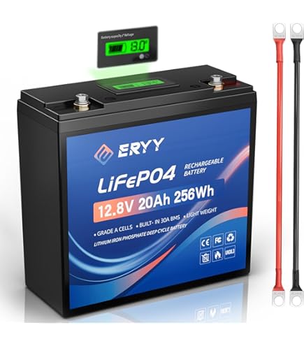 Amazon.com: 12V 30Ah Lithium LiFePO4 Battery, 4000+ Deep Cycles