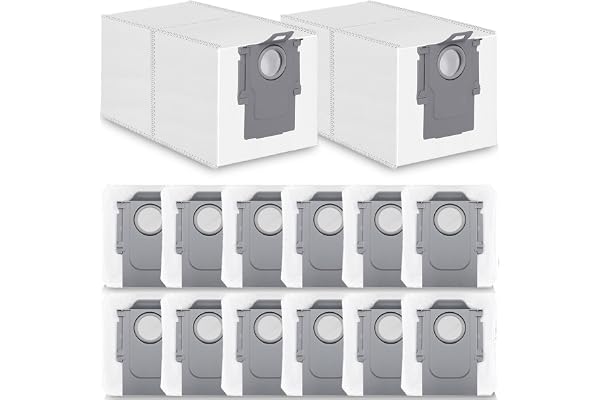 14pcs Qrevo Dust Bags Replacement: for Roborock QV 35A/Qrevo S5V/Saros 10/10R/Qrevo/Q RevoS/Qrevo Pro/Plus/MaxV/Master/Curv S