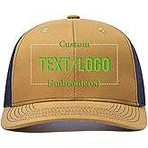 Vupouma® Custom Trucker Hat Add Your Own Text or Logo Personalized Trucker Cap Embroidered Baseball Hat for Men Women