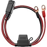 SafeAMP Wire Harness for NOCO GC008 X-Connect, M10 XL Eyelets | Compatible with NOCO GC008 X-Connect. Features M10 (3/8 in) XL eyelet terminals for battery