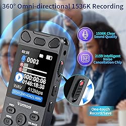 96GB Digital Voice Recorder with Playback - 110