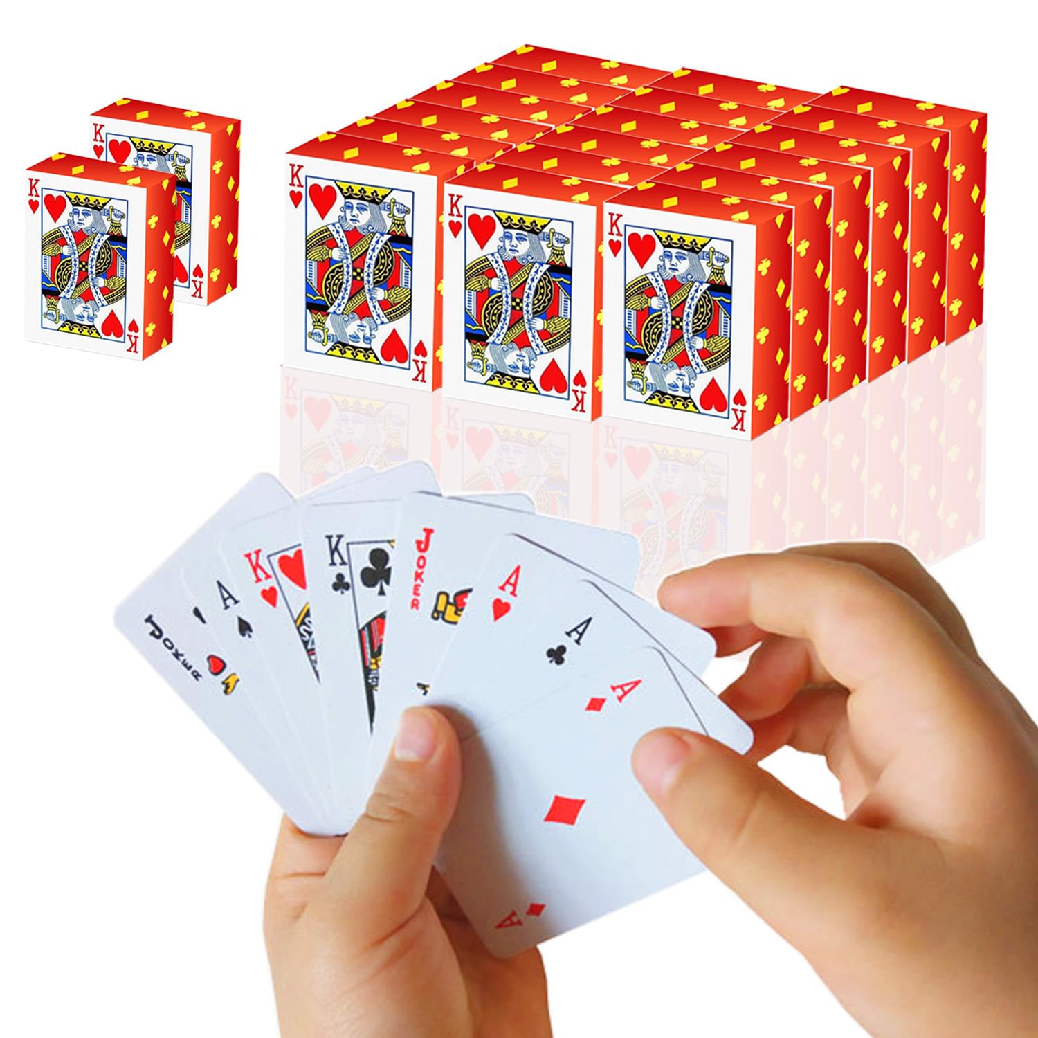 SHOWHIHI Mini Playing Cards 20 Pack, 1.65" Mini Deck of Cards ...