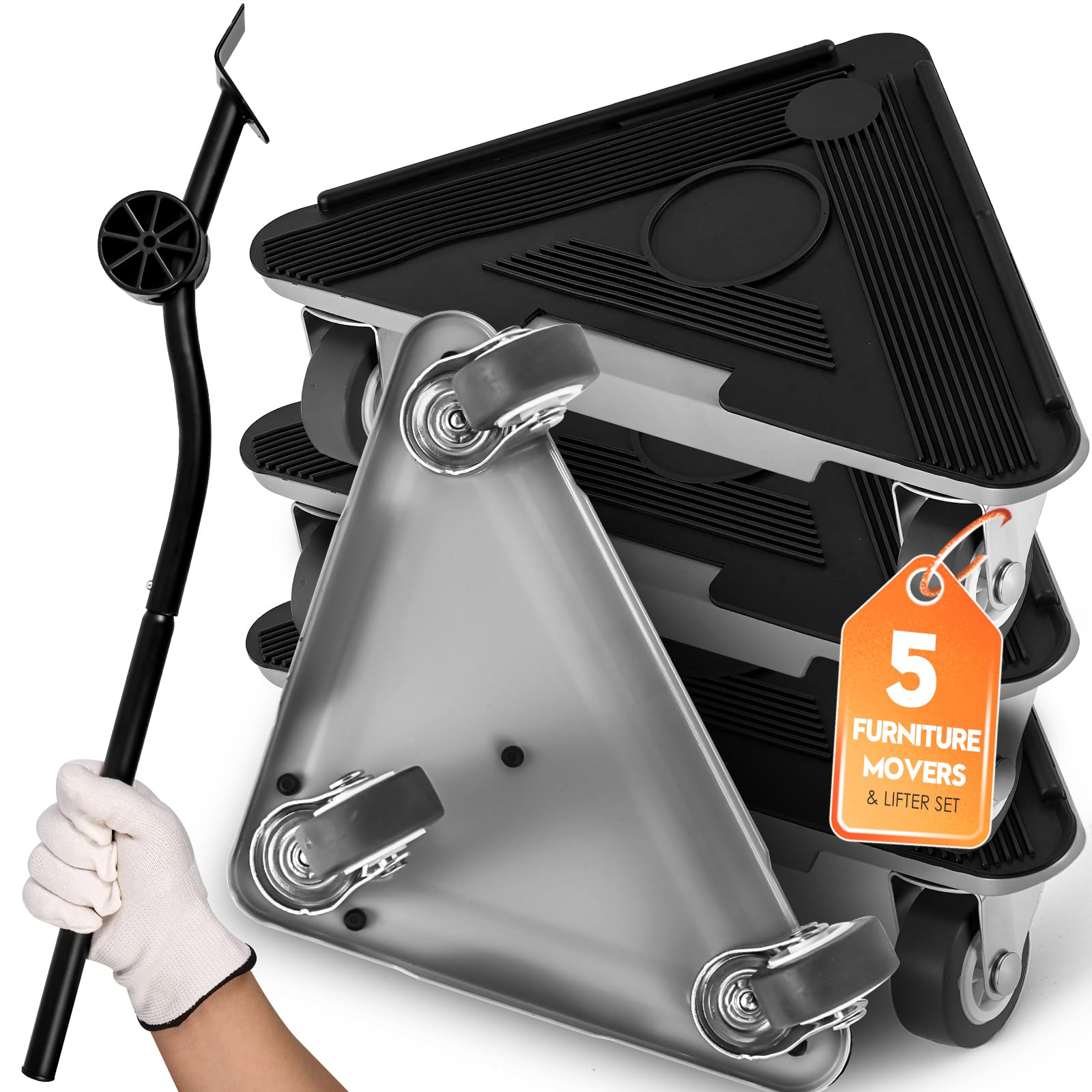 Photo 1 of **Missing**
VexelZytro Furniture Movers with Wheels & Lifter Kit, Furniture Dolly Heavy Duty, Moving Appliance Gliders for Sofa Fridge Washing Machine