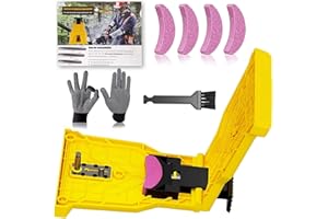 OMCCHK Chainsaw Teeth Sharpener, Portable Chainsaw Sharpener, Universal Chain Saw Blade Sharpener, Fast Chain Saw Sharpening Tool Kit for 12"-22" Chain Saws