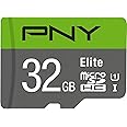 PNY 32GB Elite Class 10 U1 microSDHC Flash Memory Card - 100MB/s read, Class 10, U1, Full HD, UHS-I, micro SD