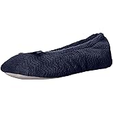 isotoner Women's Diamond Microterry Ballerina Slippers