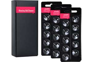 LA FEE Hearing Aid Domes for Oticon Minifit Bass 10mm Double Vent (3 Pack), Universal Domes for Oticon Hearing Aid Supplies