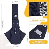 Zuimei Puppy Sling Carrier Hand-Free Small Dog Sling Dark Blue view 7