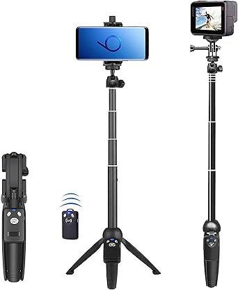 40-inch Extendable Selfie Stick Tripod with Wireless Remote Shutter