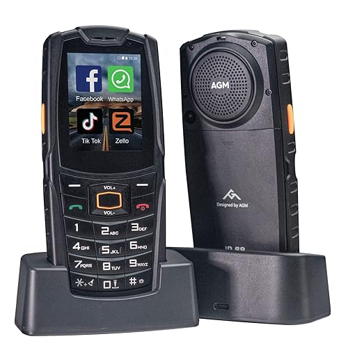 AGM M7 Rugged Phone with Charging Dock, IP68 Waterproof Outdoor
