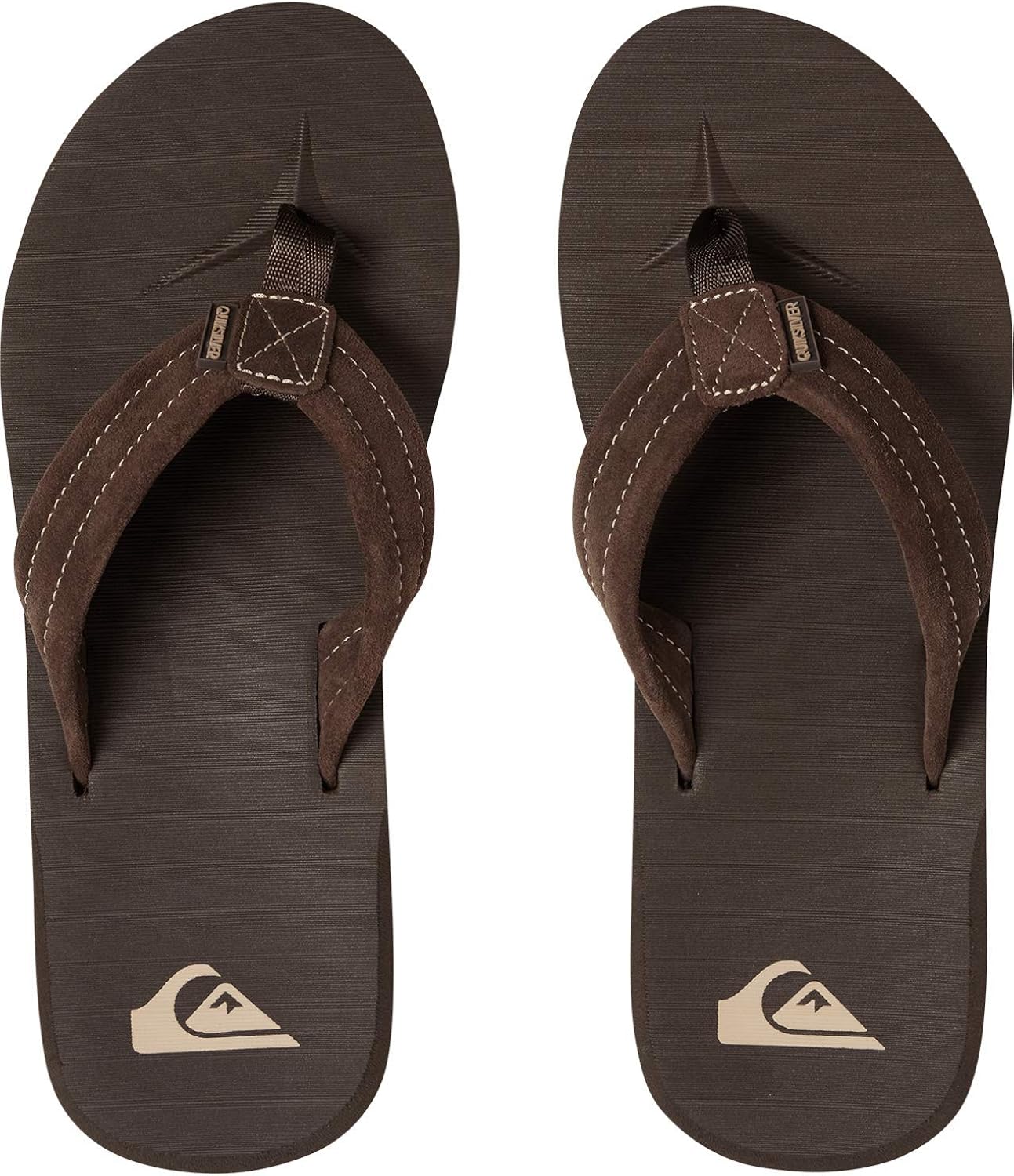 Quiksilver Men's Carver Suede 3-Point Flip Flop Sandal Athletic: Shoes