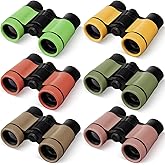 Foilswirl 6 Pack Kid Binoculars Shockproof Mini Compact Binoculars Toys for Girls Boys Small Folding Telescope for Bird Watching Educational Learning Camping Birthday Gifts