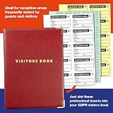 VSafety V Safety Professional Visitor Book Refill 100 Passes 90x60mm GDPR view 3