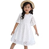 Youwon Flower Girls Dress Lace Dress Vintage Country Wedding Party Dress 2-6 7-16